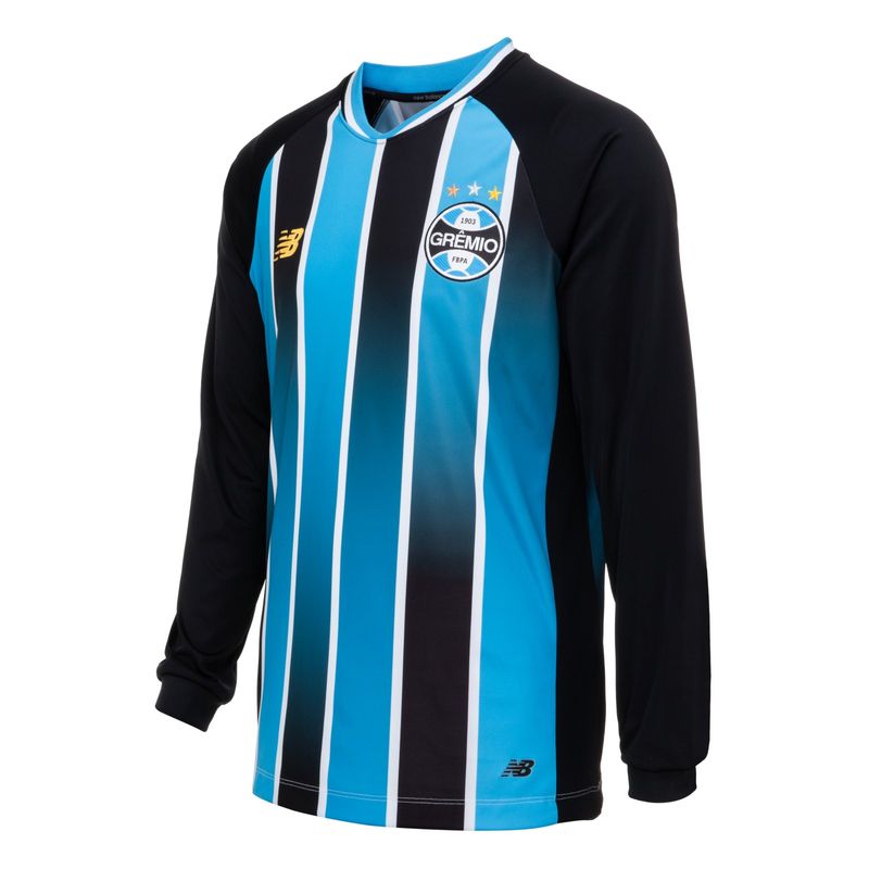 Camisa Grêmio Home 2026 Torcedor Manga Longa Masculina New Balance