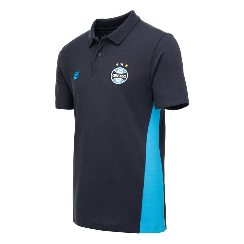 Polo Grêmio Viagem Grafite 2026 Masculina New Balance