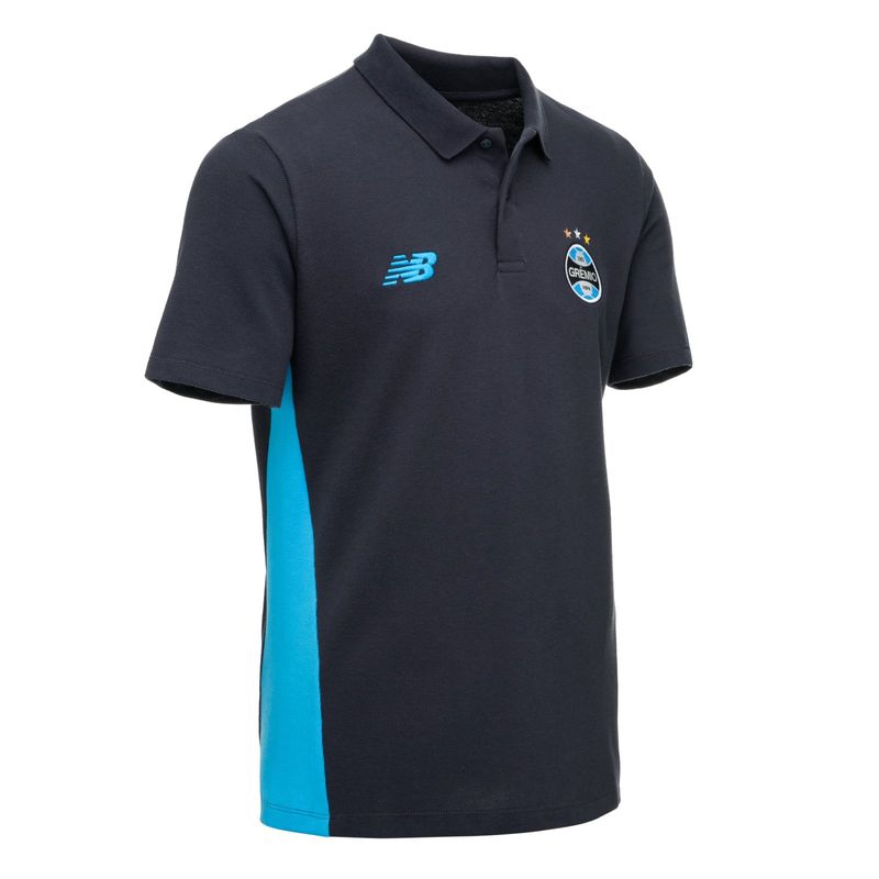 Polo Grêmio Viagem Grafite 2026 Masculina New Balance