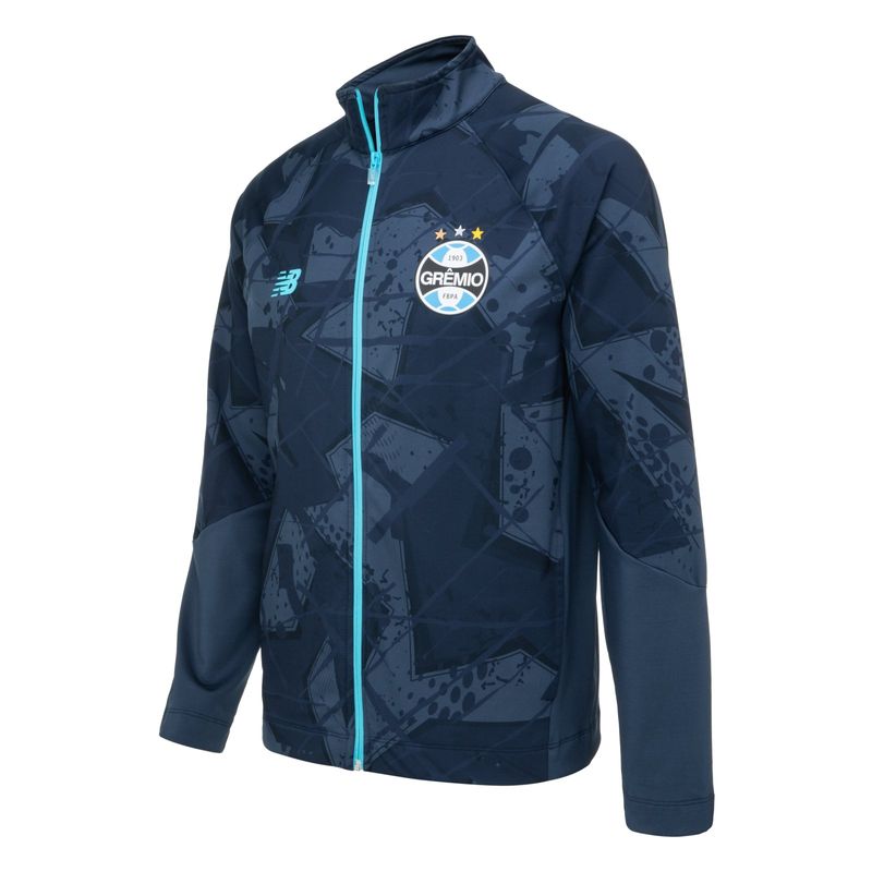 Jaqueta Grêmio Hino Marinho 2026 Masculina New Balance