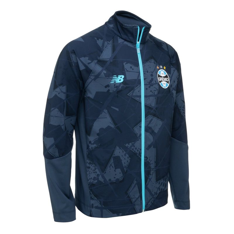 Jaqueta Grêmio Hino Marinho 2026 Masculina New Balance