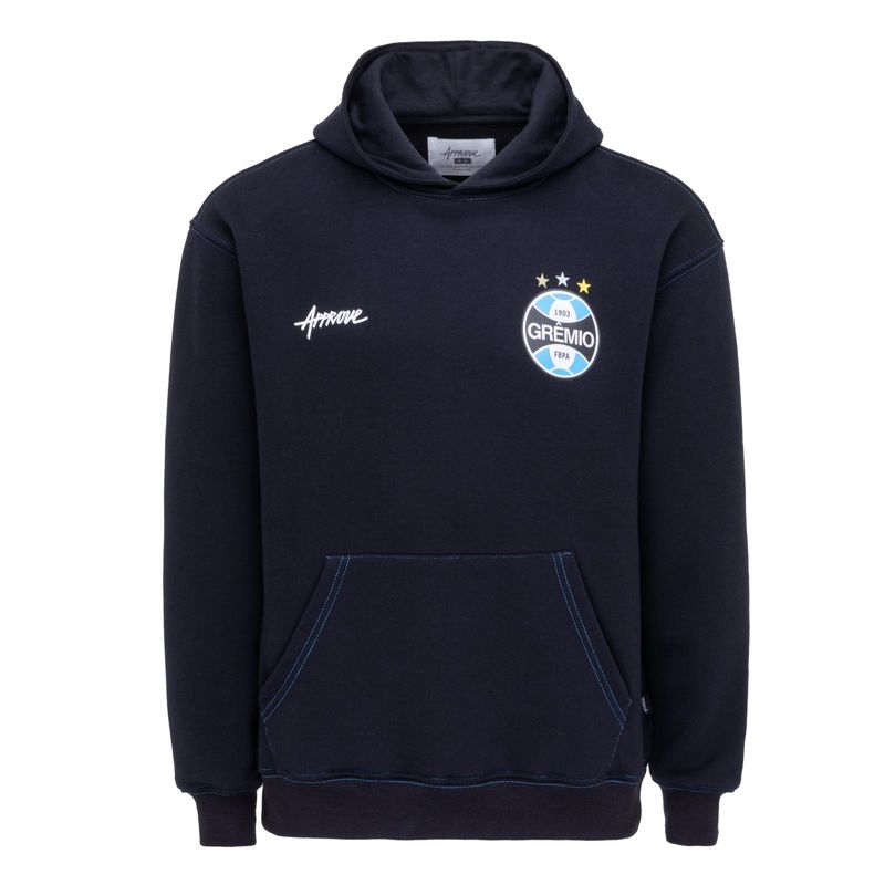 Moletom Grêmio Masculino Oversized Approve Oficial Imortal Tricolor