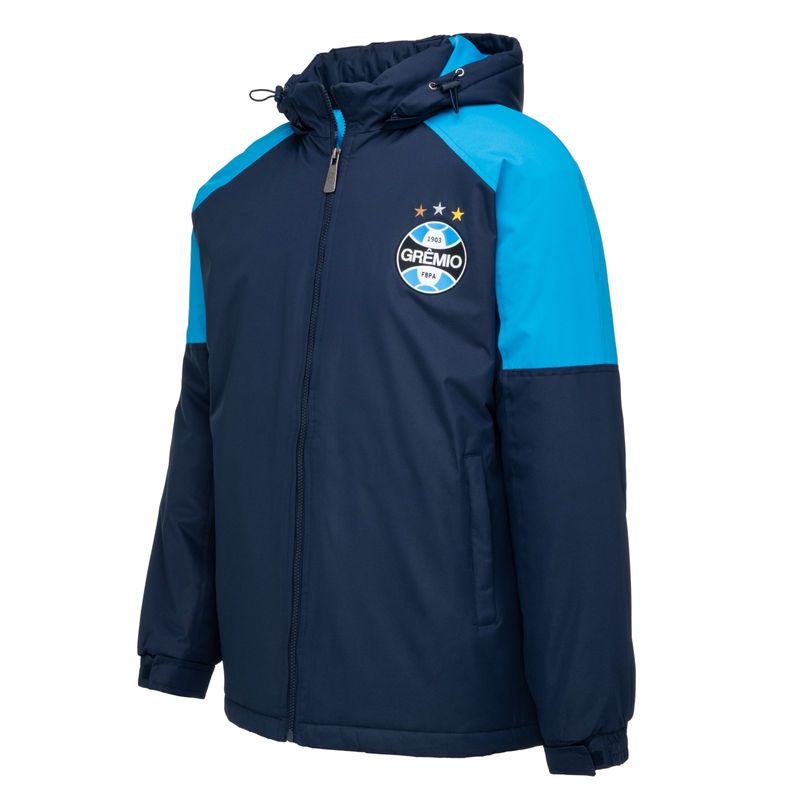 Parka Grêmio Masculina Marinho Solid Oficial Imortal Tricolor