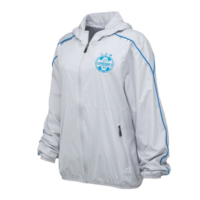 Jaqueta Corta Vento Grêmio Feminina Solid Oficial Imortal Tricolor