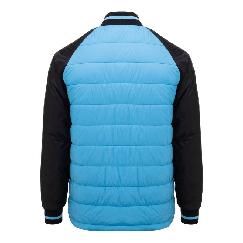 Jaqueta Grêmio Masculina Puffer Celeste Oficial Imortal Tricolor
