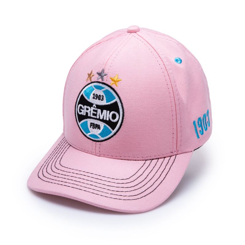 Boné Aba Curva Grêmio Rosa Símbolo GRE341