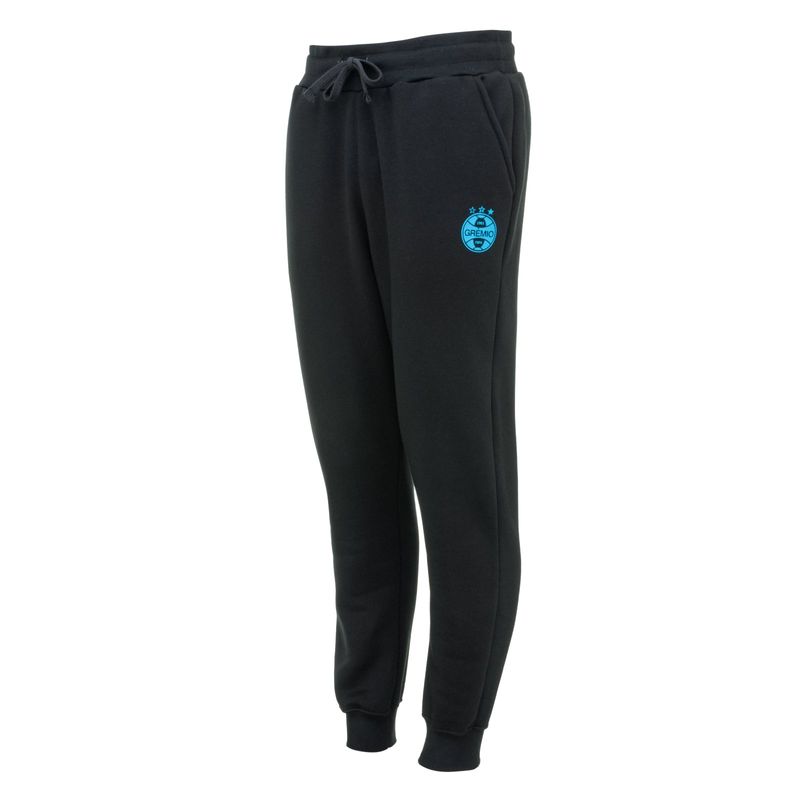 Calça Moletom Grêmio Preta Oficial Imortal Tricolor