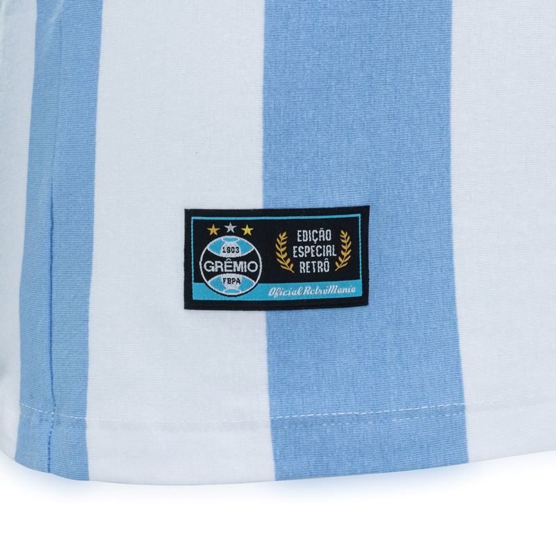 Camisa Grêmio Retrô Primeiro Manto 1917 Manga Longa Masculina