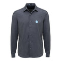 Camisa Social Grêmio Masculina Manga Longa Chamble Cinza Oficial Imortal Tricolor