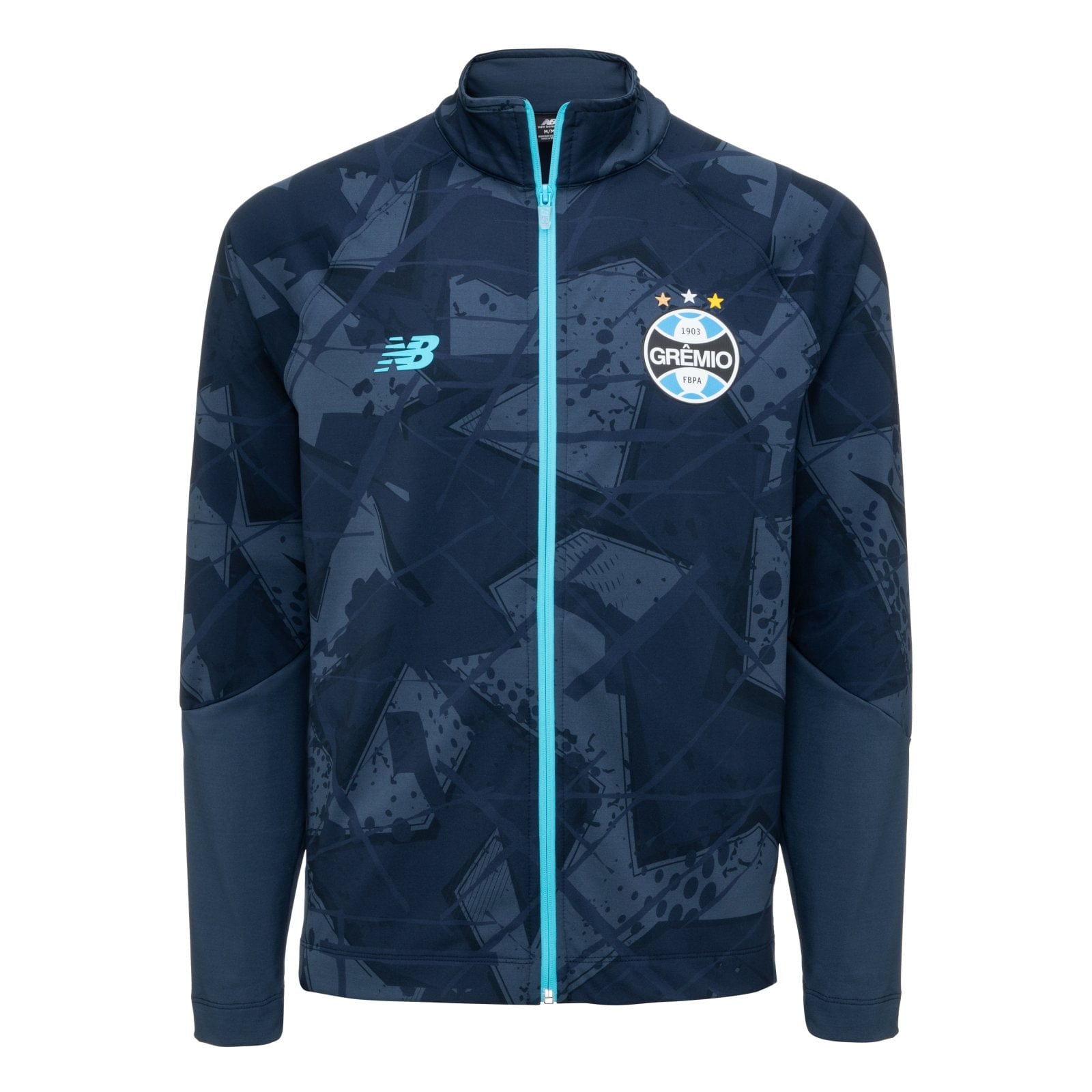 Jaqueta Grêmio Hino Marinho 2026 Masculina New Balance
