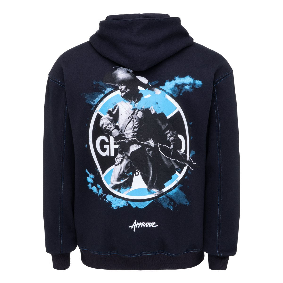Moletom Grêmio Masculino Oversized Approve Oficial Imortal Tricolor