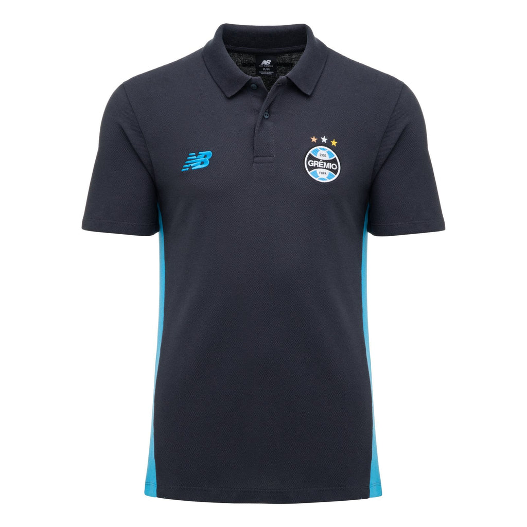 Polo Grêmio Viagem Grafite 2026 Masculina New Balance